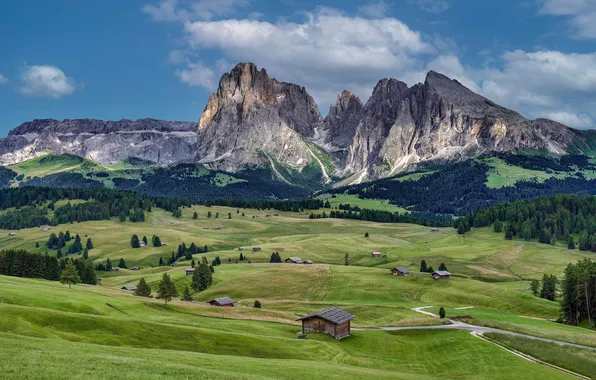 Картинка Природа, Горы, Италия, Пейзаж, Dolomites