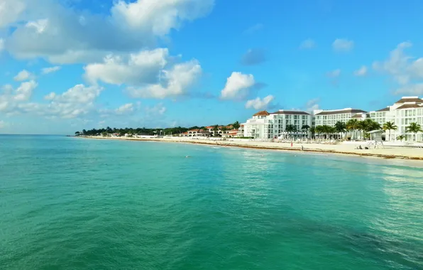 Пляж, тропики, красота, Mexico, holiday, tropics
