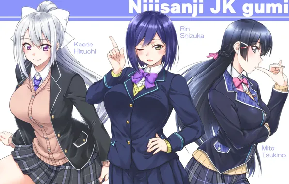 Девушки, Форма, Трио, Nijisanji