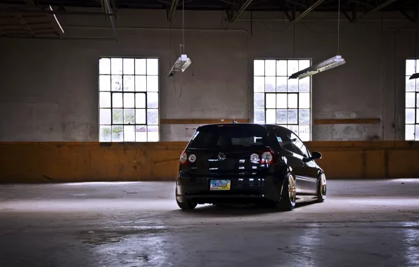 Volkswagen, black, гольф, golf, фольксваген, gti, MK5, rier