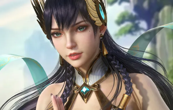 Взгляд, девушка, Irelia, League Of Legends