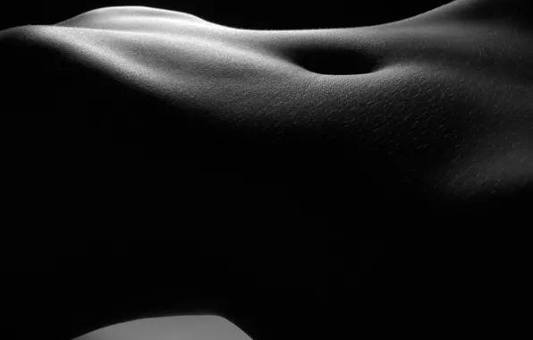 Фото, обои, тело, чёрно-белое, white, sexy, black, красивое