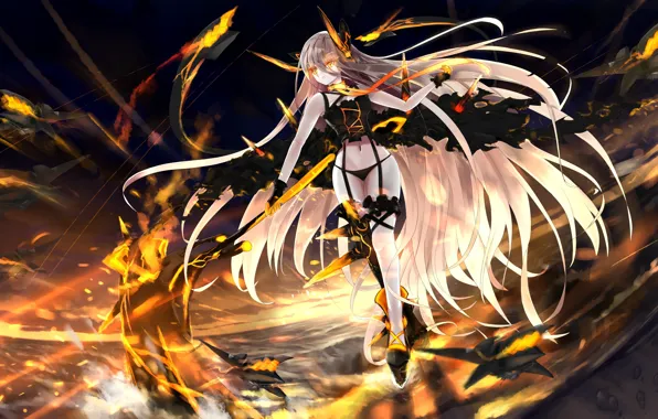 Girl, panties, mecha, weapon, japanese, pantyhose, panty, thigh