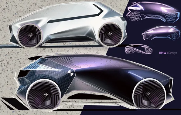 Картинка Concept, BMW, Концепт, Арт, Сбоку, 2022, BMW i Vision Circular, Compact EV