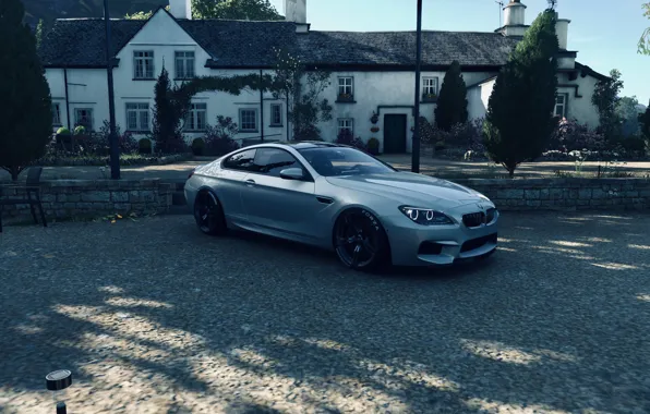 HDR, BMW, House, Sky, Flower, Tree, Coupe, Game