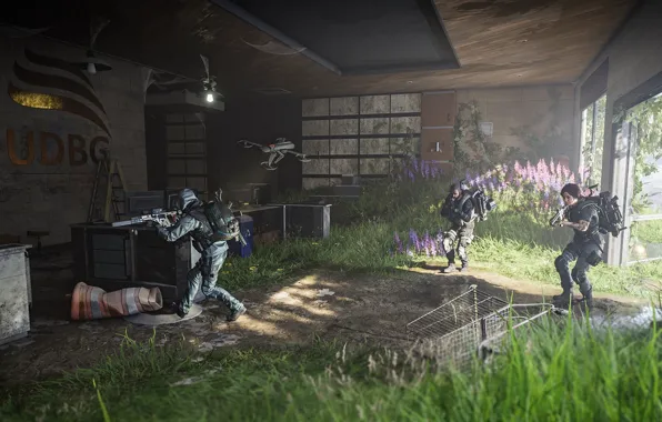 Оружие, солдаты, дрон, Tom Clancy's The Division 2