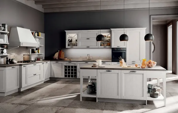 Стиль, вилла, интерьер, итальянский дизайн кухни, Cucina Chianti classico