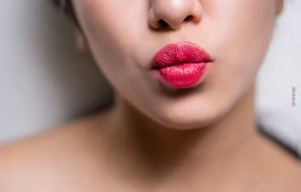 Картинка Love, Pink, Sexy, Girls, Skin, Lips, Texture, Lipstick