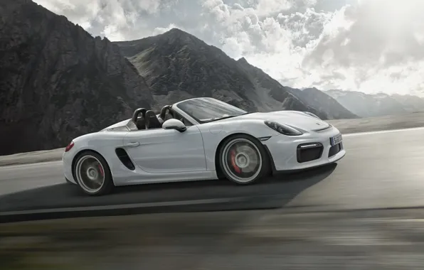 Картинка Porsche, порше, Boxster, Spyder, 2015, 981, бокстер