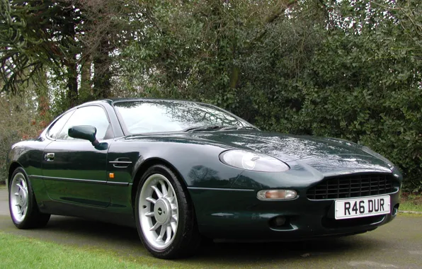 Авто, Aston Martin, тёмно-зелёный