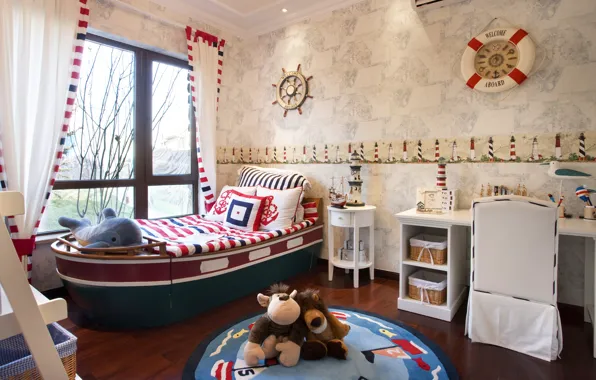 Дизайн, мебель, кровать, интерьер, детская комната, Childrens bedroom