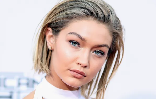 Взгляд, поза, модель, портрет, макияж, прическа, hair, Gigi Hadid