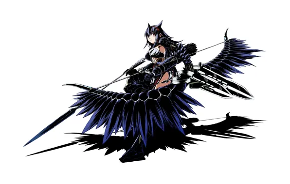 Картинка девушка, доспехи, аниме