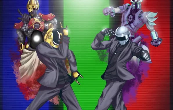Музыка, Фон, Daft Punk, Thomas Bangalter, Дафт Панк, Маски, Guy Manuel de Homem Christo, Тома …