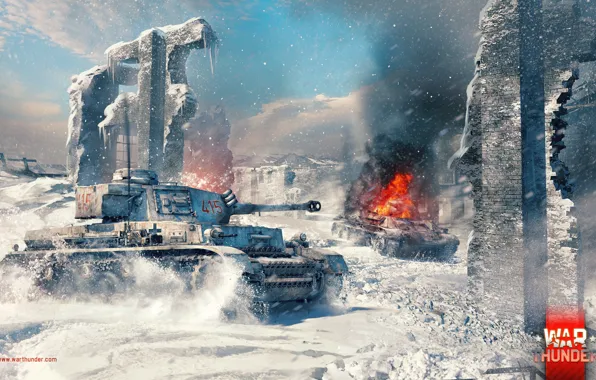Pz.Kpfw. IV Ausf. G, War Thunder, Gaijin Entertainment, Winter Map, Medium Tank, Stalingrad Factory
