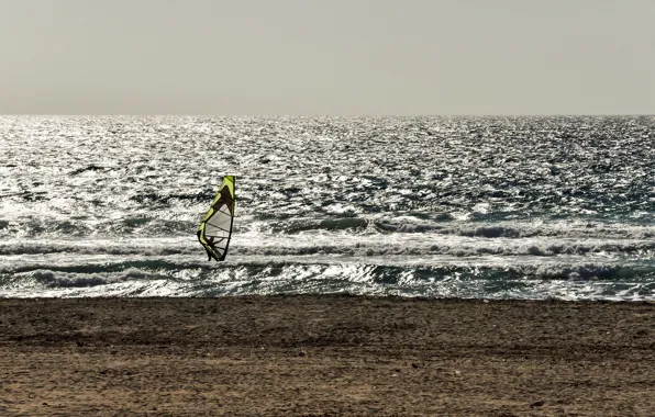 Картинка море, спорт, windsurf