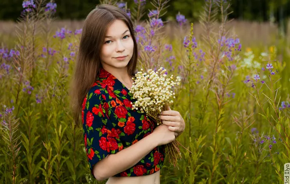 Девушка, цветы, фотограф, girl, photography, photographer, Ilya Klad, Илья Кладь