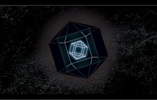 Dark, кристал, figure, Фигура, Cristal, Тёмный, Центр