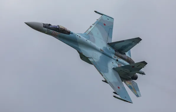 Картинка полёт, Су-35С, многоцелевой, Su-35S, ВКС России, сверхманёвренный истребитель