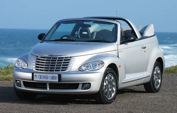 Дорога, Автомобиль, море., Chrysler-PT-Cruiser-Cabrio-RHD