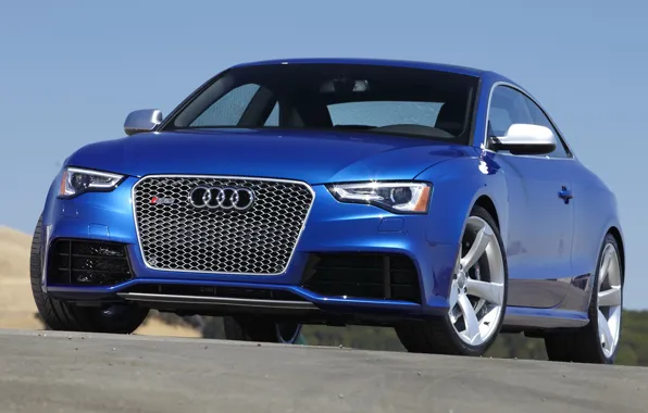 Audi, blue, coupe, rs5