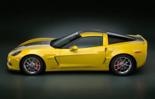Желтый, Chevrolet, Corvette GT1
