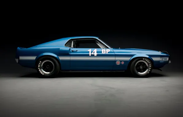 Картинка Shelby, GT350, side view, 1969 Shelby GT350