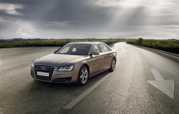 Audi, Sedan, Champagne Gold