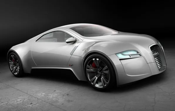 Concept, Audi, серебристый