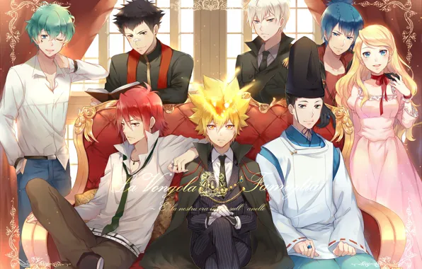 Аниме, парни, мафия, Katekyo Hitman REBORN!, Вонгола
