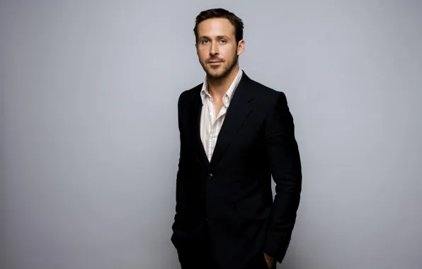 Фон, костюм, актер, пиджак, фотосессия, Ryan Gosling, Райан Гослинг, LA Times