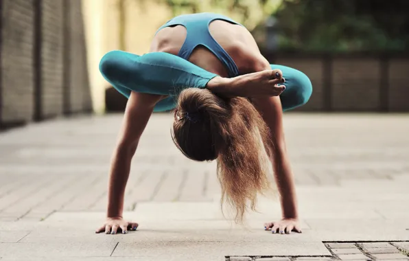 Картинка pose, female, workout, yoga