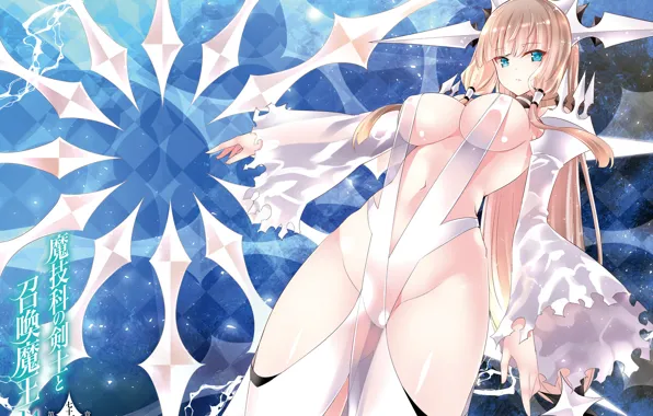 Girl, sexy, cleavage, long hair, boobs, anime, beautiful, pretty