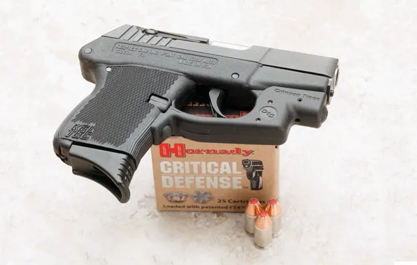 Пистолет, патроны, semi-automatic, Hornady, Kel-Tec, CNC, P-3AT, Industries Inc