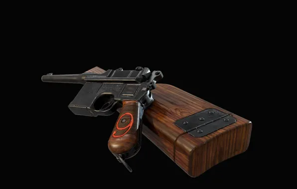 Германия, Mauser C96, Самозарядный пистолет, Red Nine