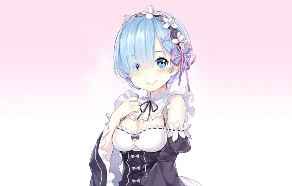 Фон, арт, Рем, Re: Zero Kara Hajimeru Isekai Seikatsu