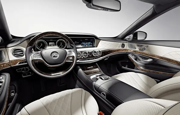Картинка Mercedes-Benz, интерьер, Maybach, салон, мерседес, майбах, S-Class, X222
