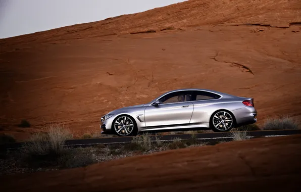 BMW, sedan, gray, 4series
