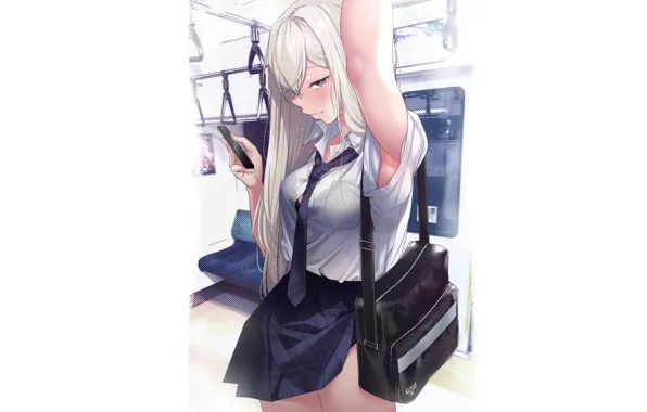 Kawaii, girl, hot, sexy, anime, pretty, train, babe
