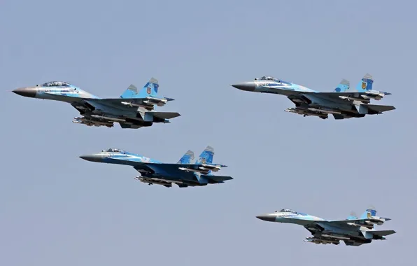 Мощь, самолёт, Украина, ВВС, Україна, Су-27, Ukrainian army