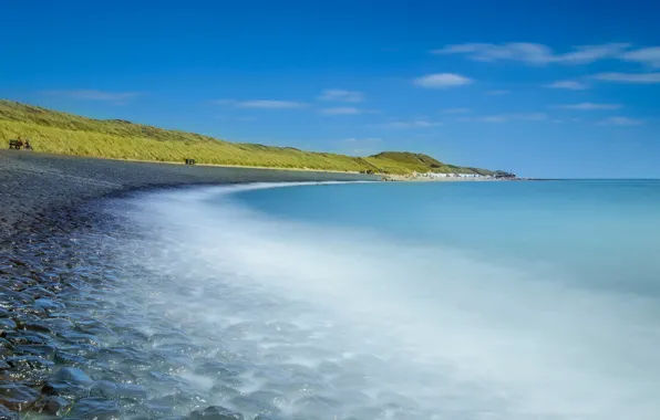 Море, берег, Нидерланды, Зеландия