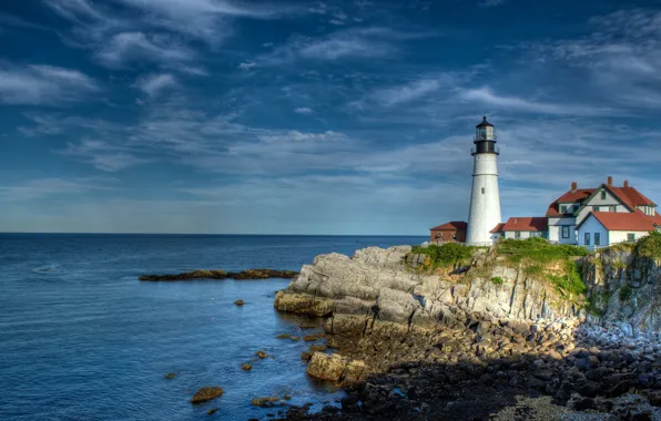 Sky, landscape, nature, lighthouse