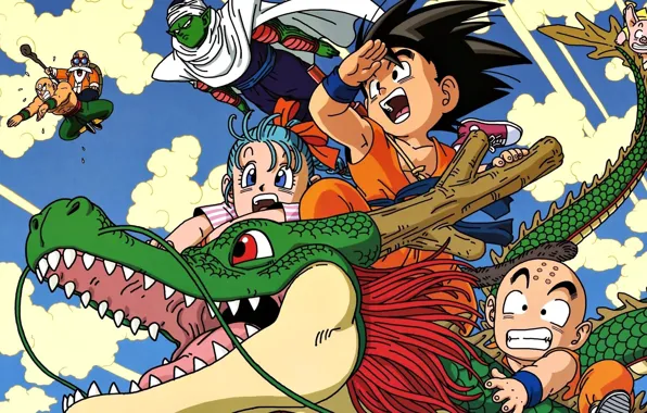 Game, star, anime, dragon, asian, red star, god, Son Goku