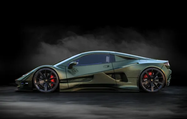 Car, concept, supercar, Guerriera H6