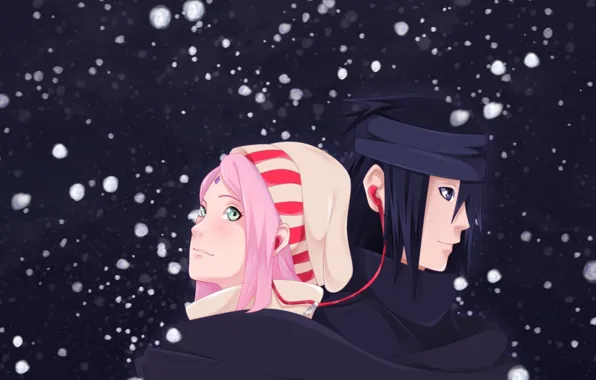 Наруто, Naruto, Саске Учиха, Сакура Харуно