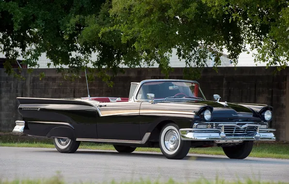 Ford, Форд, 1957, ретро автомобили, Hardtop, Skyliner, Retractable, retro cars