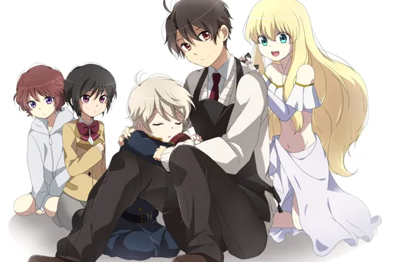 Дети, парень, Aldnoah.Zero, Инахо, Асселум