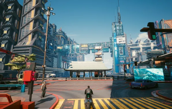 Игры, Пейзаж, Города, Cyberpunk 2077, Cyberpunk
