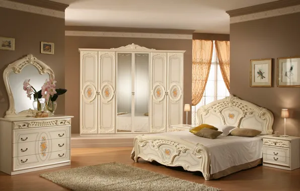 Картинка interior, bedroom, klassic style
