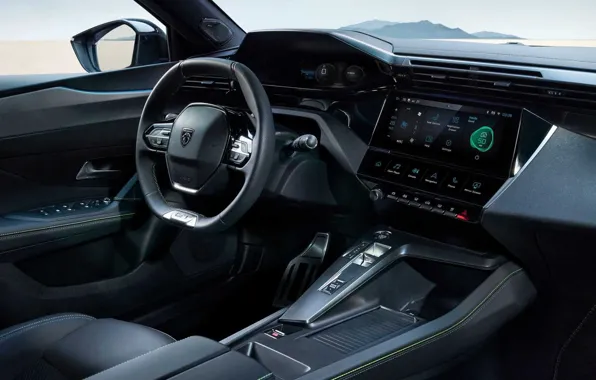 Интерьер, панель приборов, 2022, Peugeot 408, for EU, для ЕС